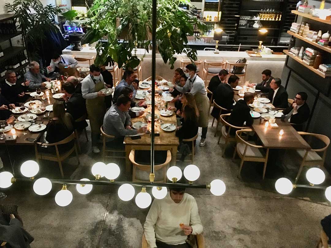 Cena de los Aliados en el restaurante La Dicha