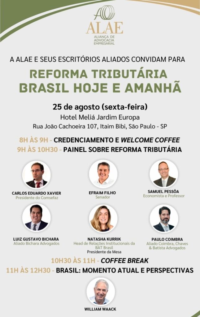 Convite Reforma Tributária | Brasil hoje e amanhã